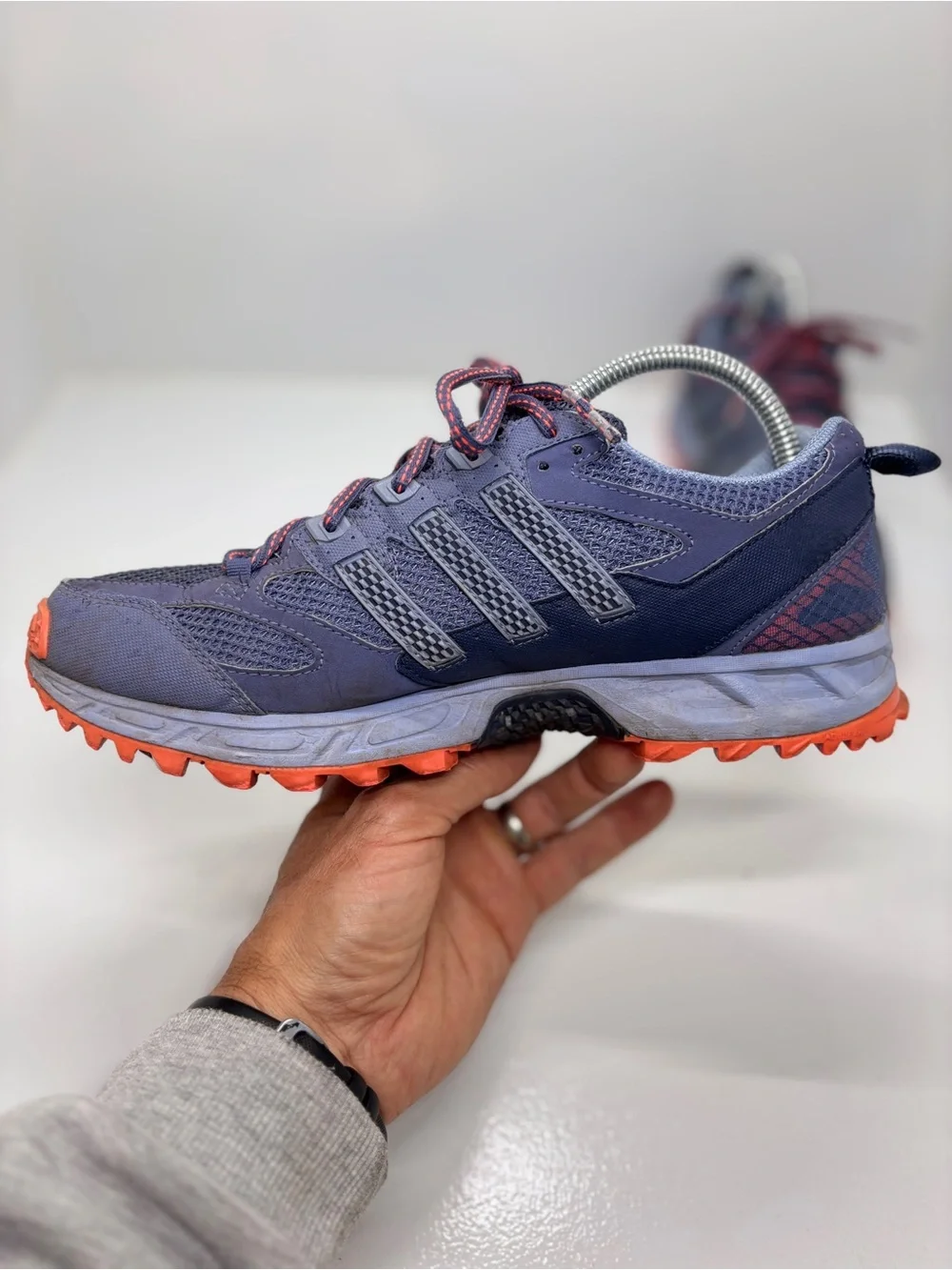 adidas Kanadia TR 5 Trail Running Shoes Gray Purple Orange Women’s US 9 G97047